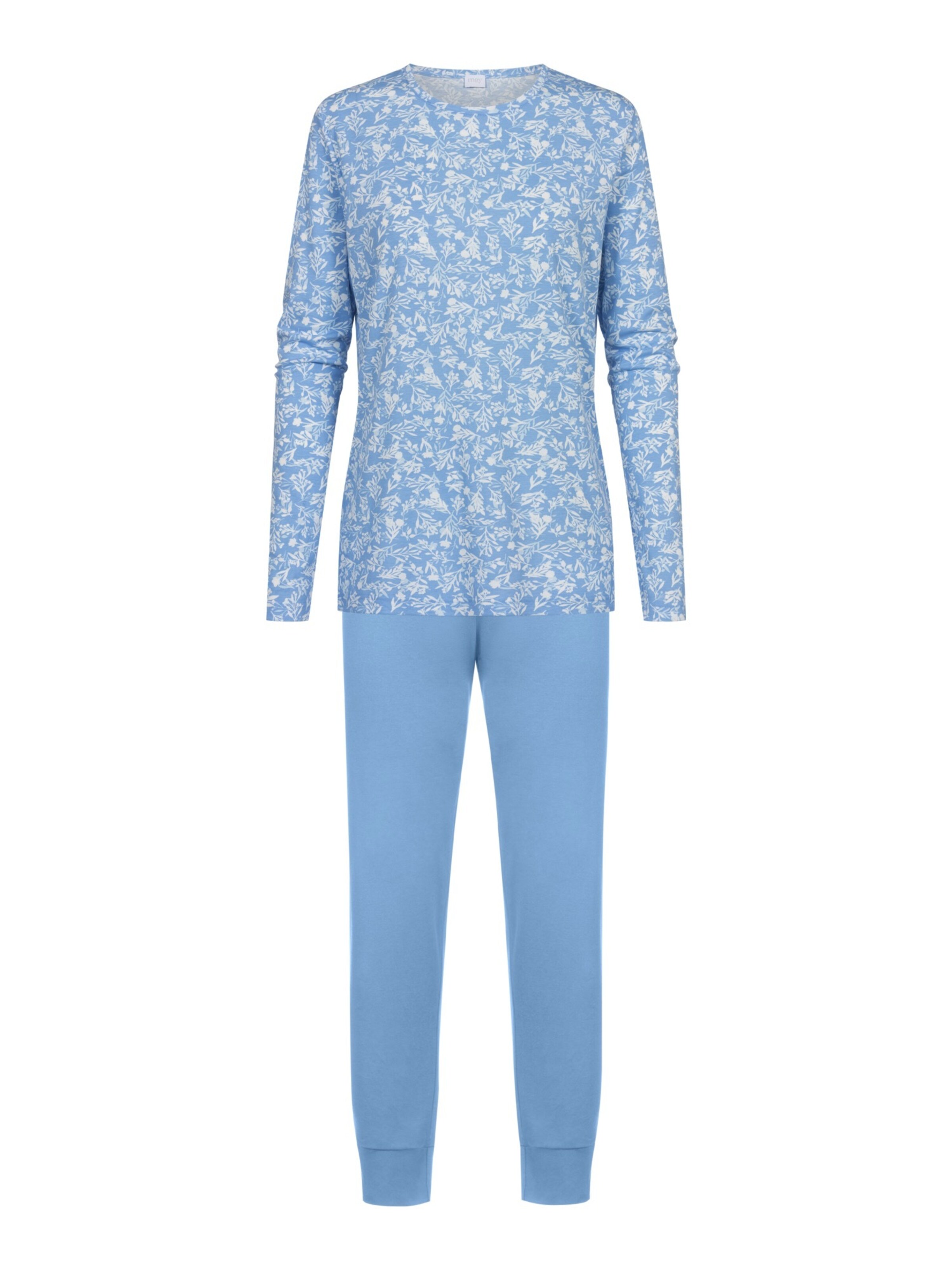 Pyjama 'Flower'Meadow' Mey en bleu : devant