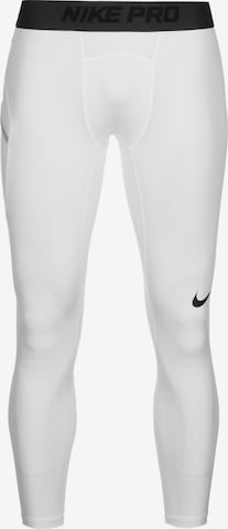 NIKE Skinny Athletic Underwear in White: front