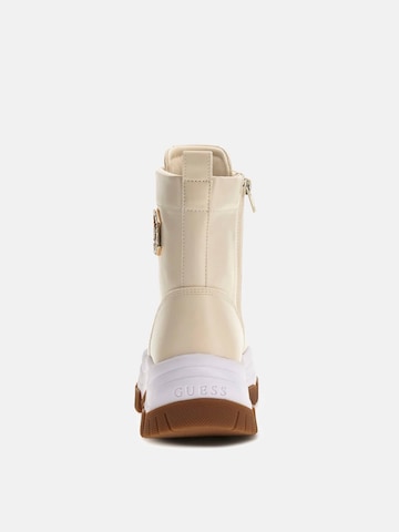 GUESS Lace-Up Ankle Boots 'Benzon' in Beige
