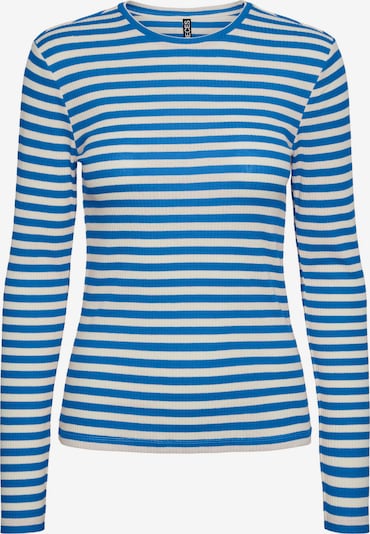 Marškinėliai 'Ruka' iš PIECES, spalva – azuro spalva / balta, Prekių apžvalga