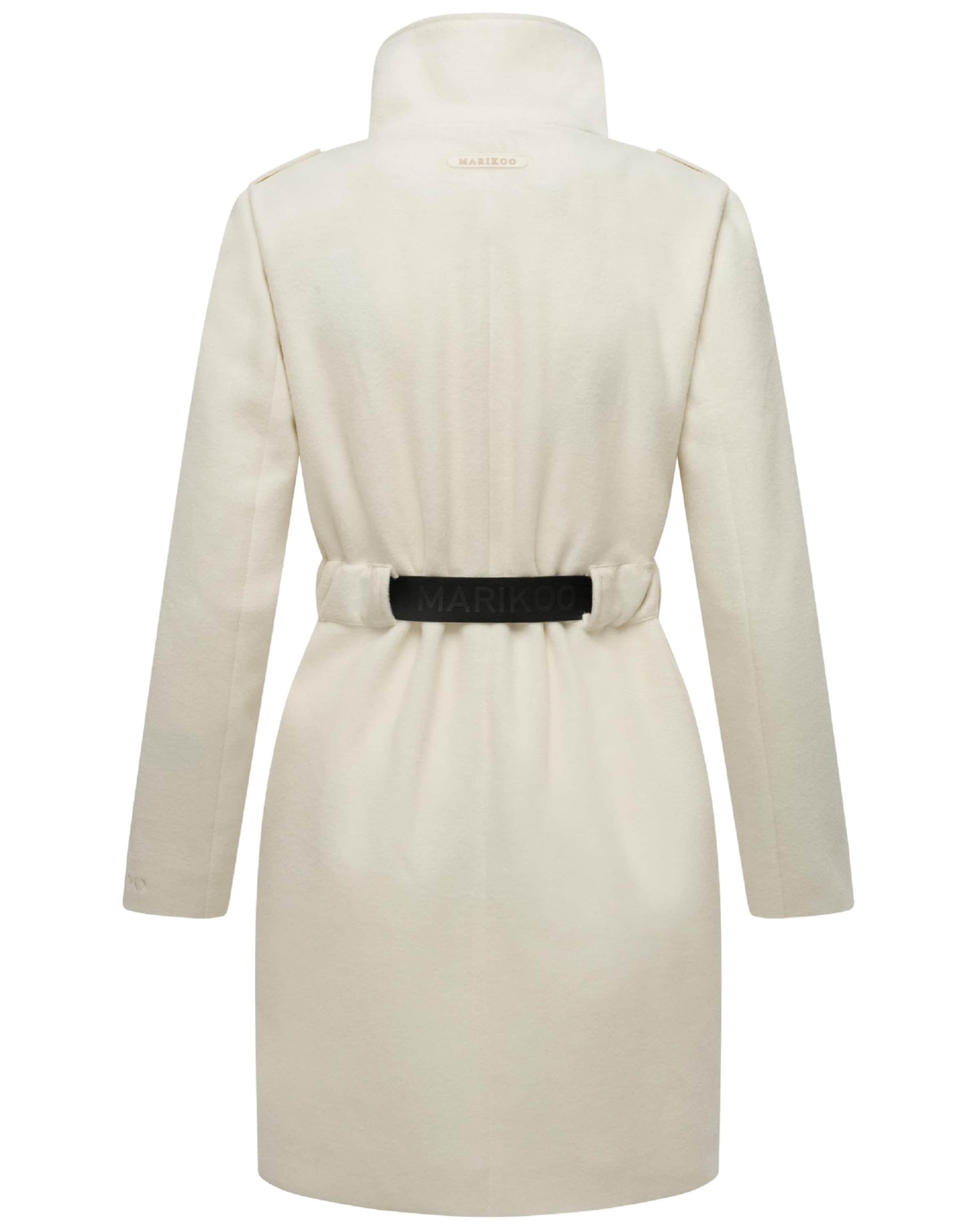 MARIKOO Преходно палто 'Tanokoo 16' в бяло