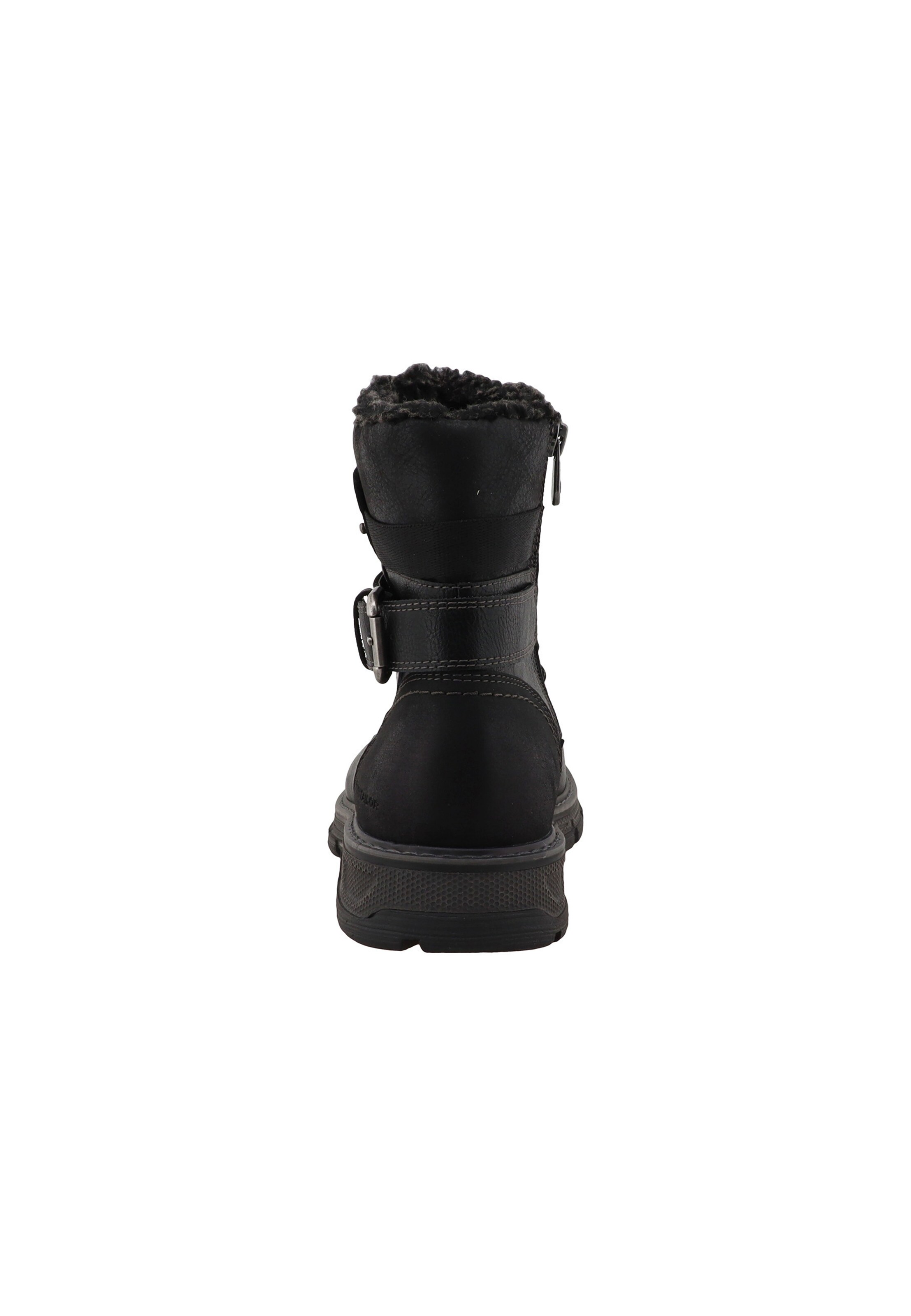 TOM TAILOR - Botas com atacadores em preto