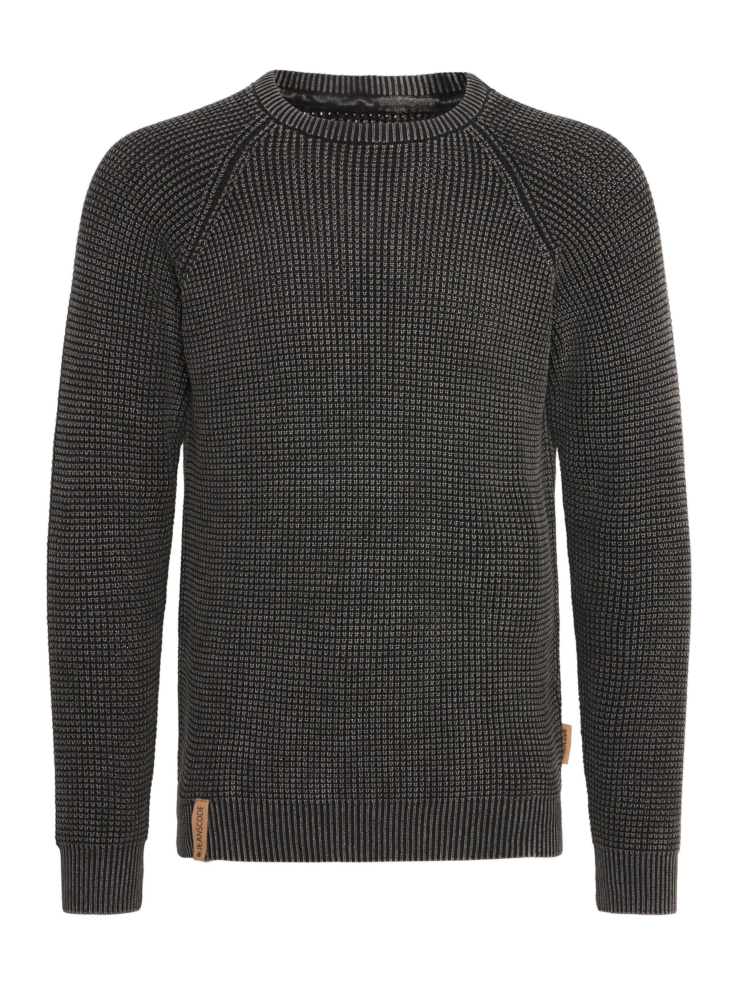 INDICODE JEANS Trui 'Rockford' in Zwart: voorkant