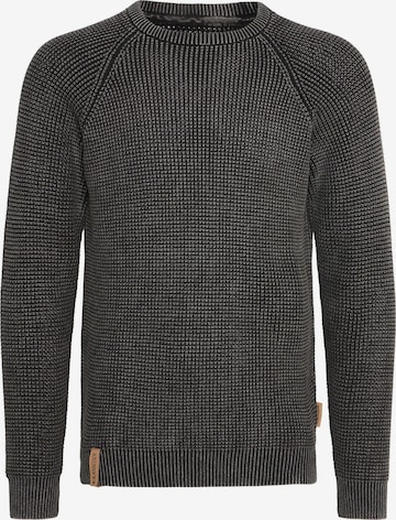 INDICODE JEANS Pullover 'Rockford' in Schwarz: Vorderseite