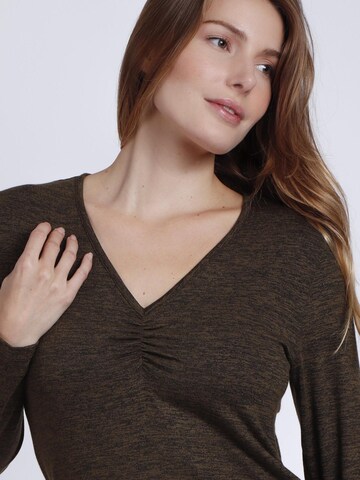 admas - Top 'ADMAS Camiseta Manga Larga Calentita Nudo para Mujer' en verde