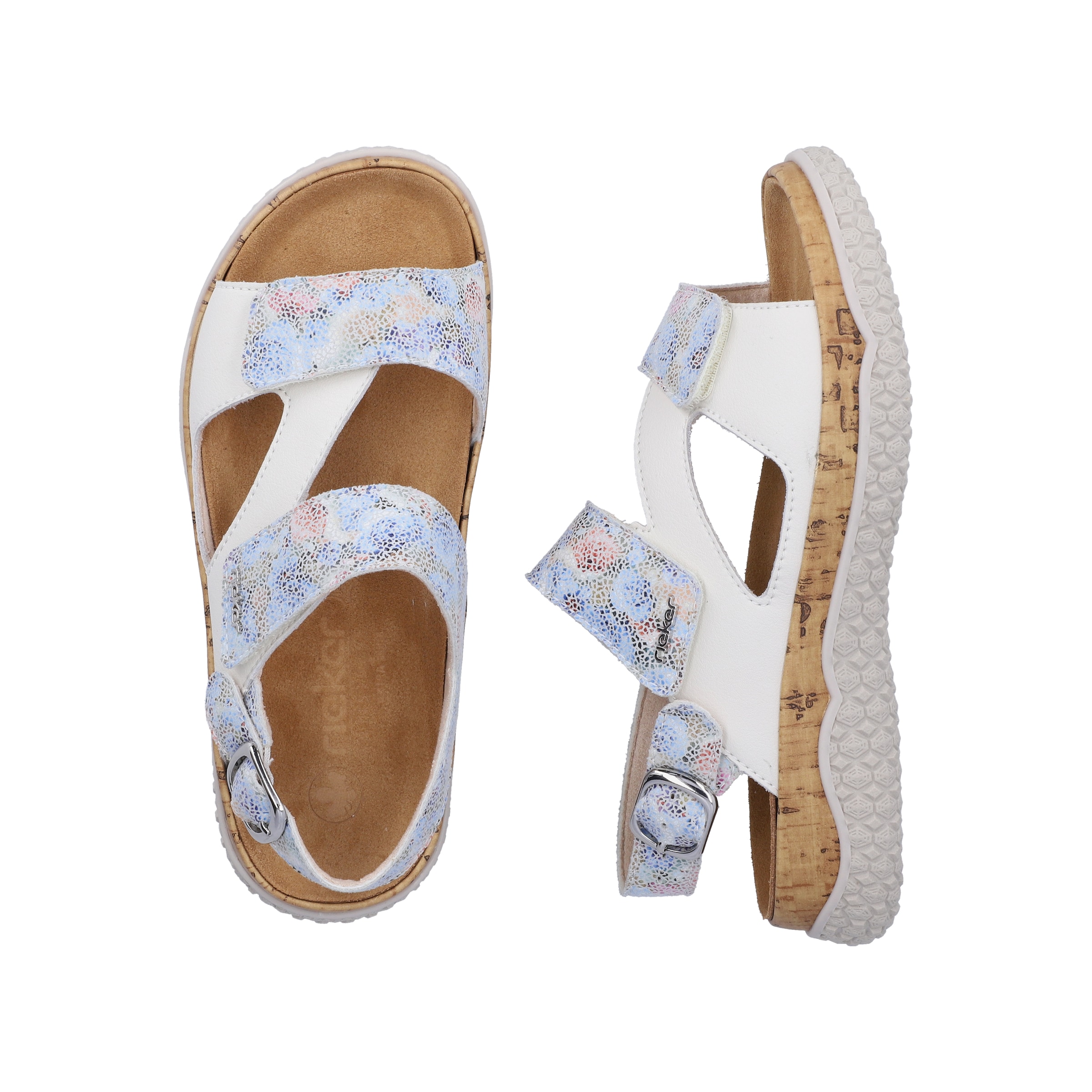 Rieker Strap Sandals 'V0316' in White