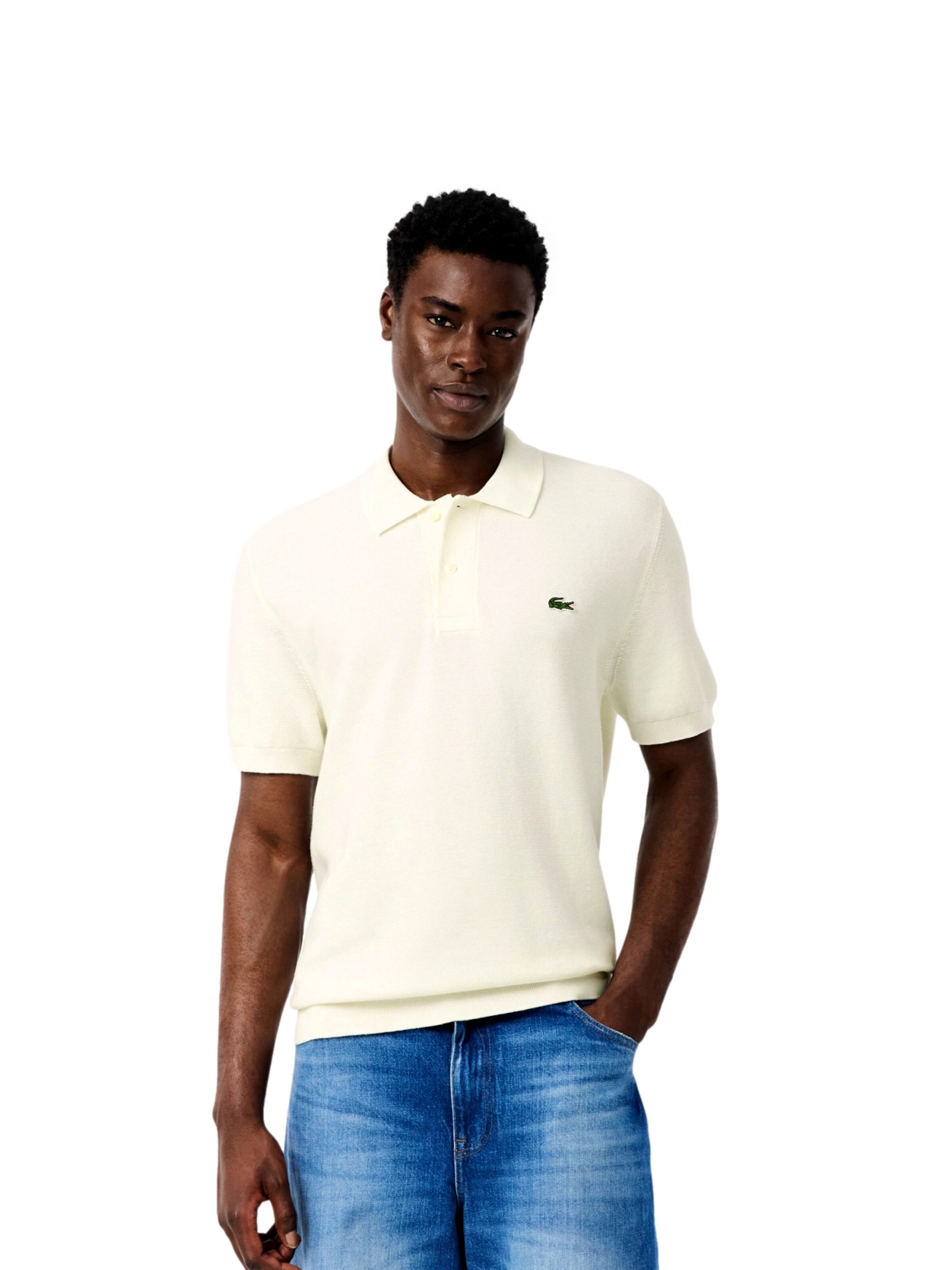 LACOSTE Shirt in White: front
