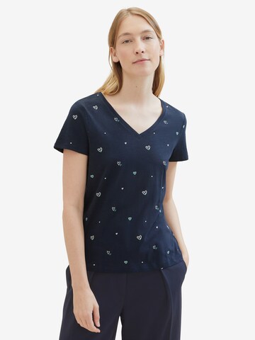 TOM TAILOR T-Shirt in Blau: predná strana