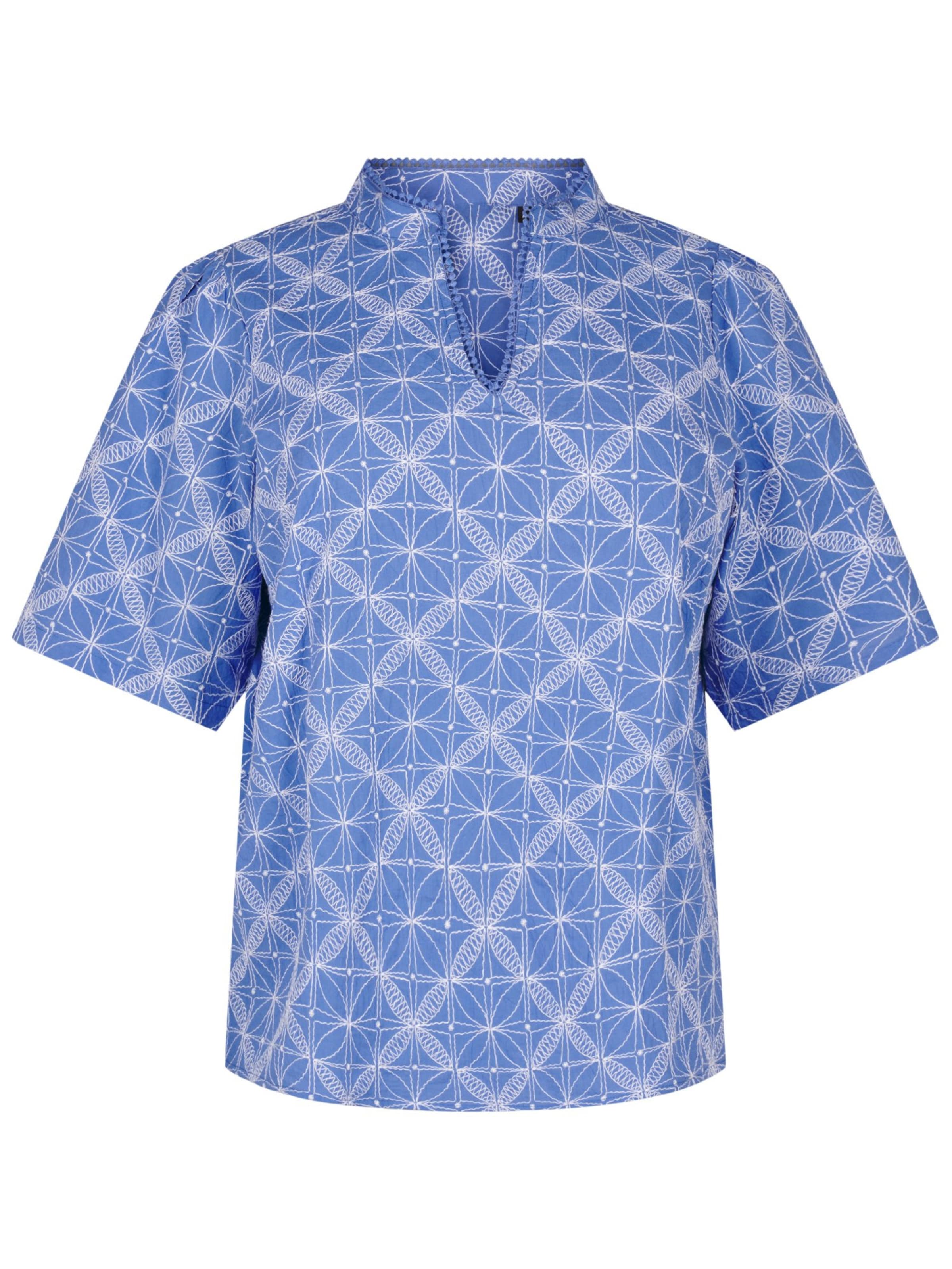 Zizzi Blúzka 'Mavita' - Modrá: predná strana