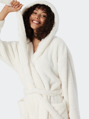 SCHIESSER Short Bathrobe in White