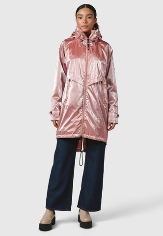 Ragwear Between-seasons coat 'Frodik' in Pink: front