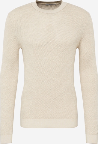 ABOUT YOU Sweater 'Aiden' in Beige: front