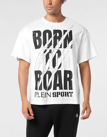 Plein Sport - Camiseta 'Scratch' en blanco