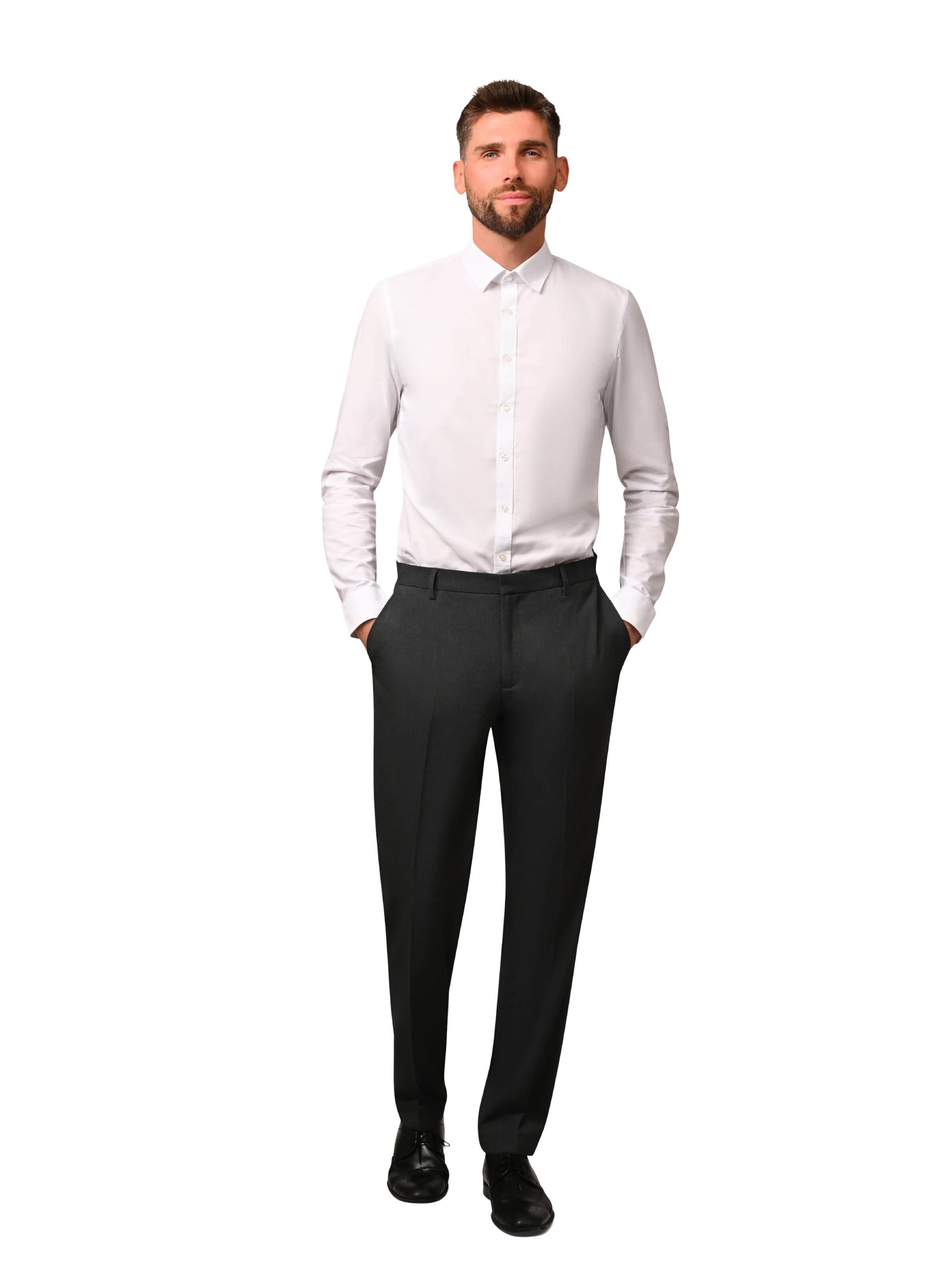 Hirschthal Regular Bügelfaltenhose‌‌‌ in Grau