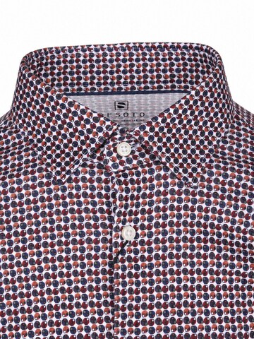 DESOTO Slim fit Overhemd in Rood