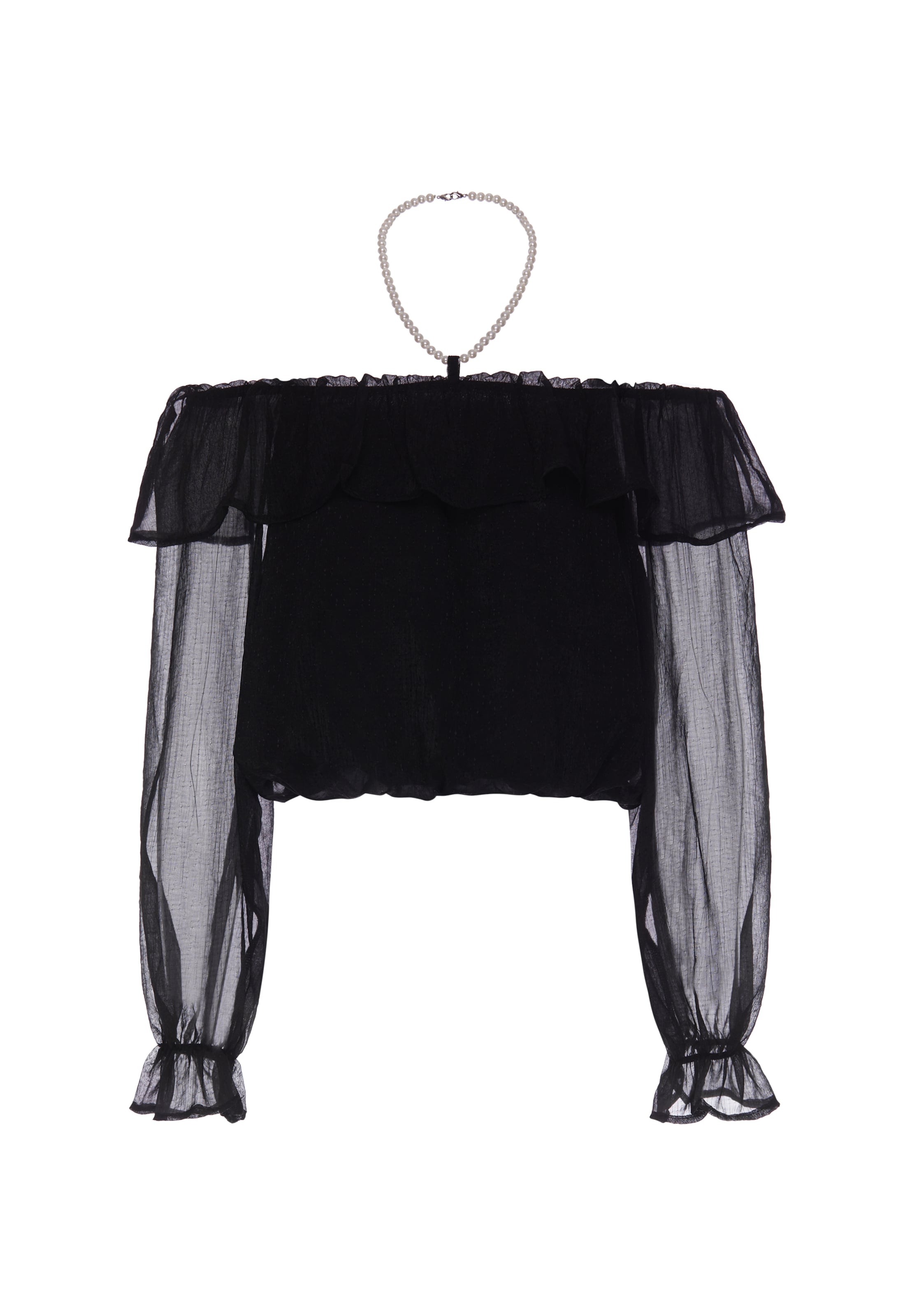 Chemisier usha BLACK LABEL en noir : devant
