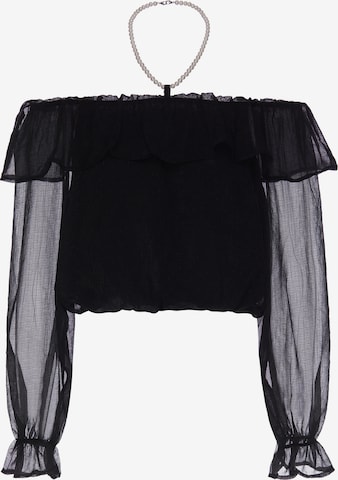 Chemisier usha BLACK LABEL en noir : devant