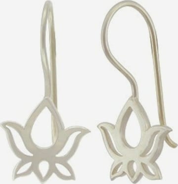 Boucles d'oreilles 'YOGA' Gemshine en argent : devant