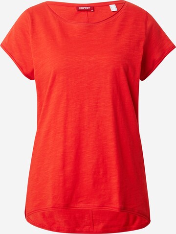 T-shirt ESPRIT en rouge : devant