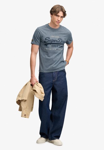 Superdry & Co Μπλουζάκι 'HERITAGE' σε μπλε