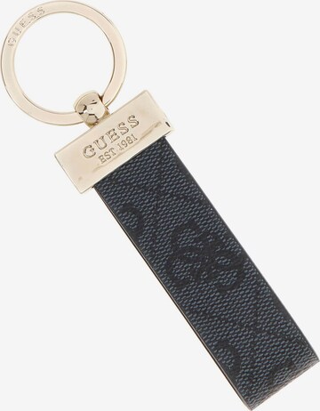 GUESS Key Ring in Black: front