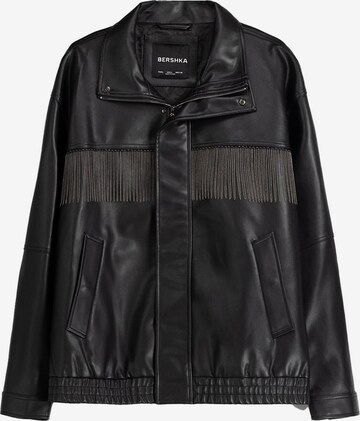 Bershka Between-Season Jacket in Black: front