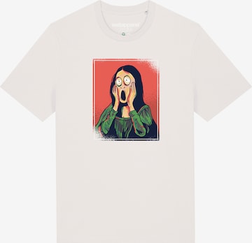 Watapparel Shirt ' Mona Lisa Scream ' in White: front