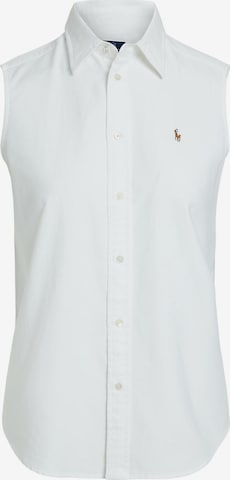 Chemisier Polo Ralph Lauren en blanc : devant