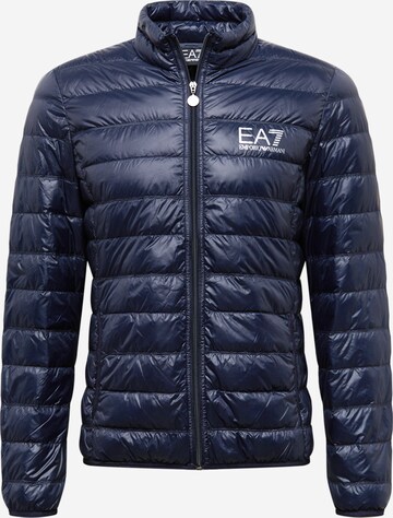 Veste d’hiver EA7 Emporio Armani en bleu : devant