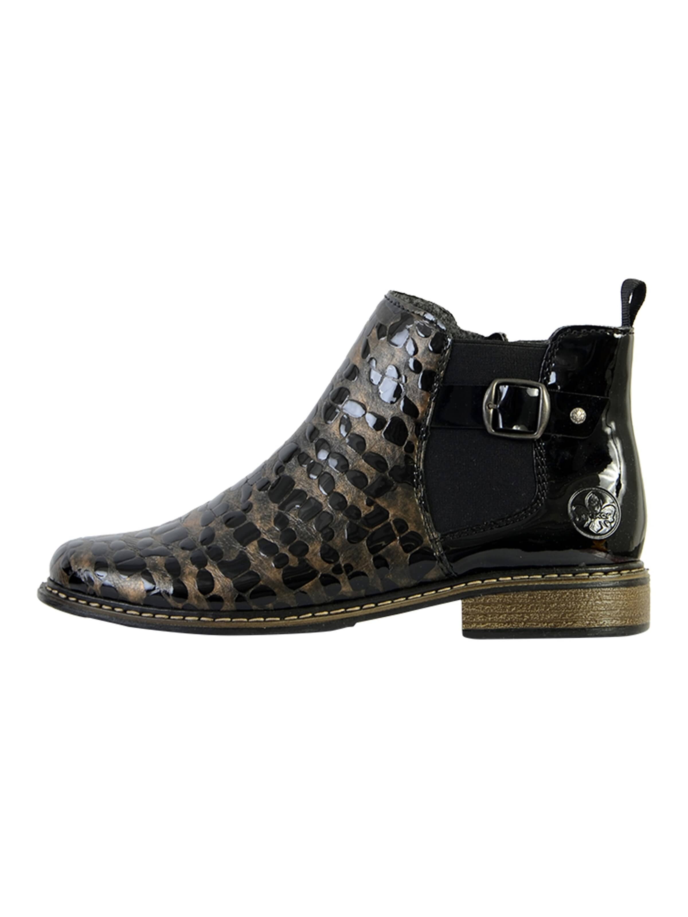 Bottines Rieker en noir : devant