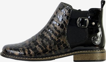 Ankle boots di Rieker in nero: frontale