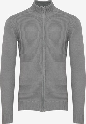 INDICODE JEANS Knit Cardigan 'Rickert' in Grey: front