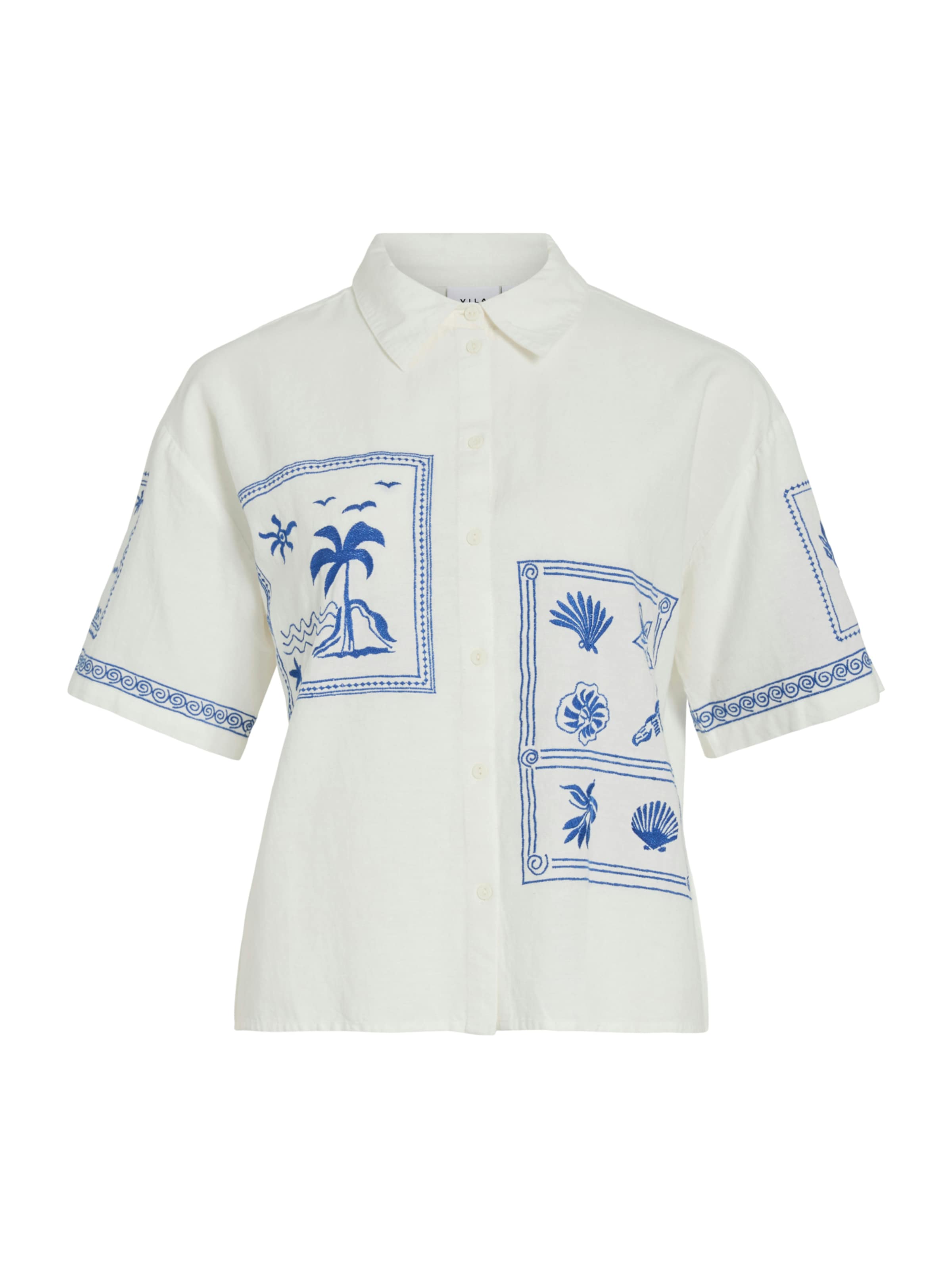 VILA Μπλούζα 'VIKAM' σε λευκό: μπροστά