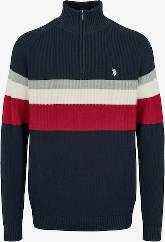 U.S. POLO ASSN. Svetr 'Ricco' – černá: přední strana