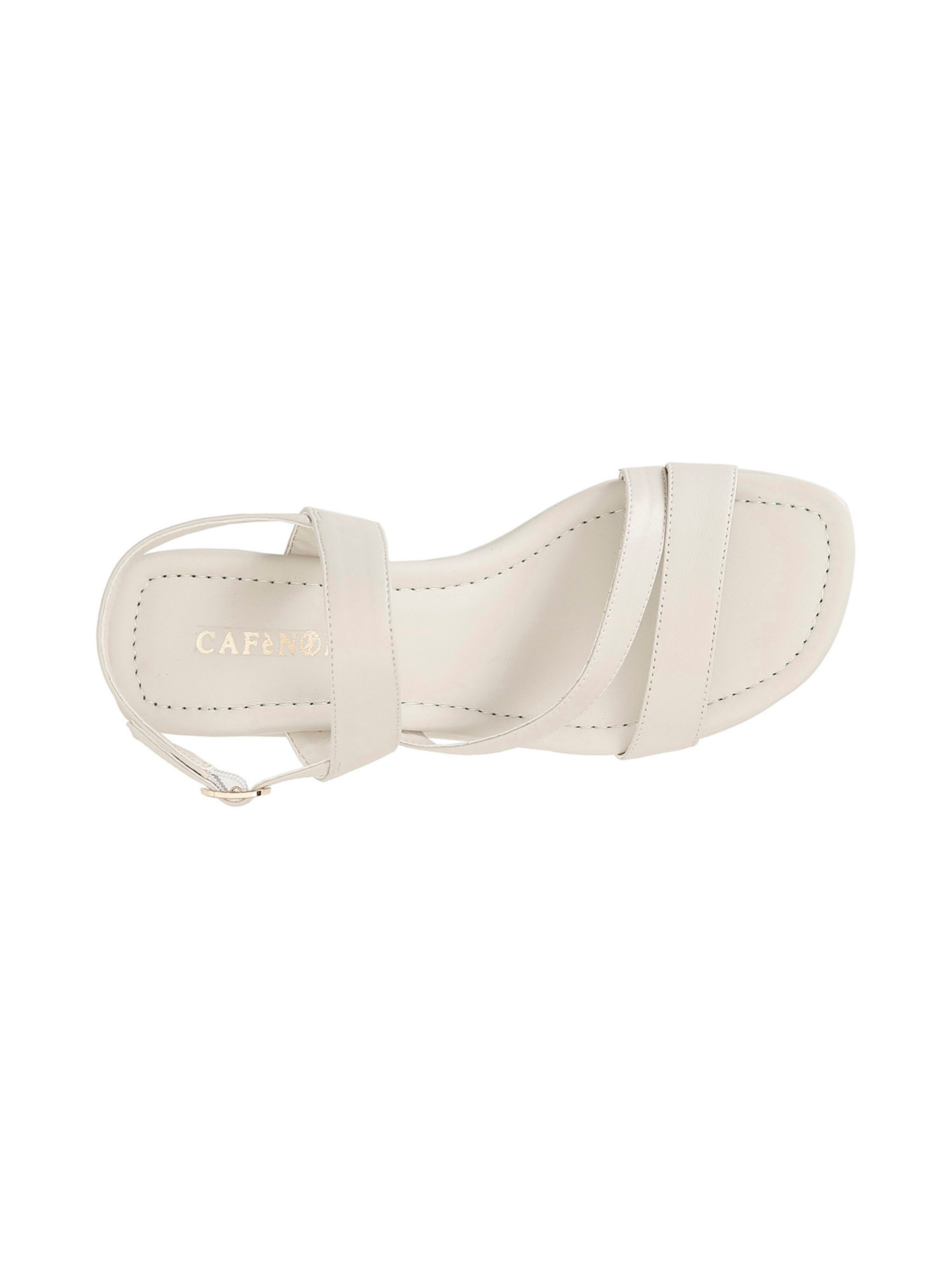 CAFè NOIR Sandalen met riem in Wit