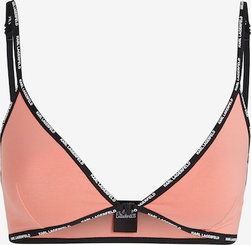 Karl Lagerfeld Triangle Bra in Pink: front