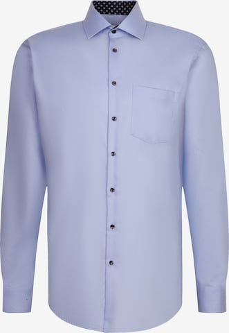 SEIDENSTICKER Regular fit Business shirt 'Smart Essentials' in Blue: front