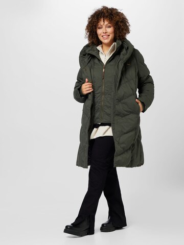 Ragwear Plus Płaszcz zimowy 'NATALKA' w kolorze zielony