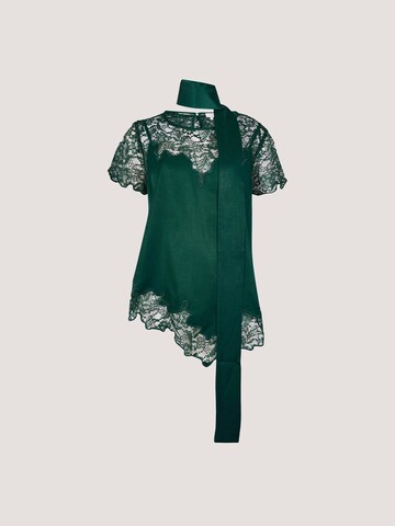 Apricot Blouse ' Satin-Top ' in Groen