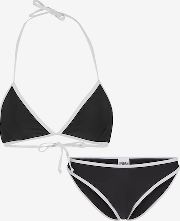 Urban Classics Kolmio Bikini värissä musta: etupuoli