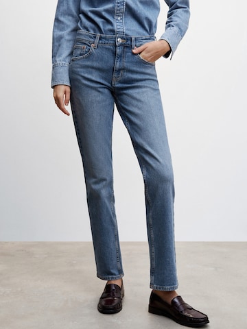 MANGO Regular Jeans 'NAYARA' in Blauw: voorkant