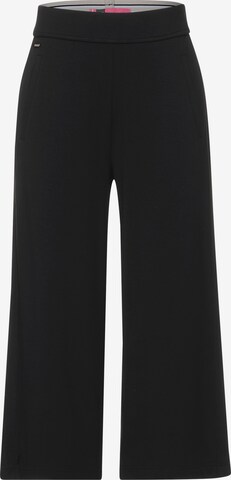 STREET ONE Wide Leg Hose in Schwarz: predná strana