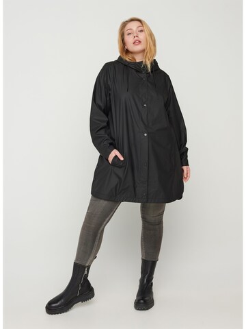 Zizzi Outdoorjacke 'Carainy' in Schwarz