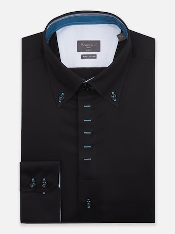 Camicia 'Roma' di 7Camicie in nero: frontale