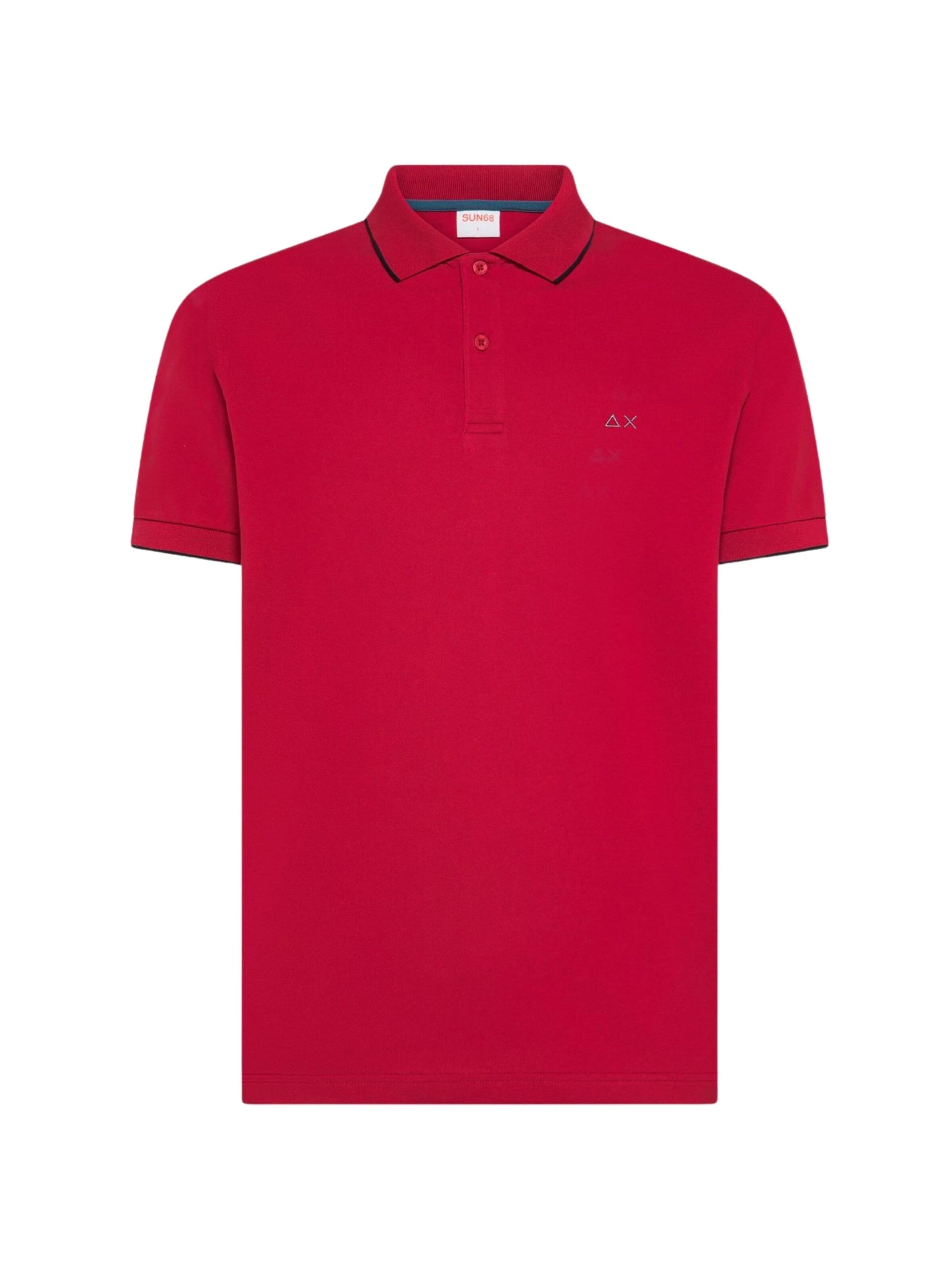 SUN68 Shirt 'A36111' in Rood: voorkant
