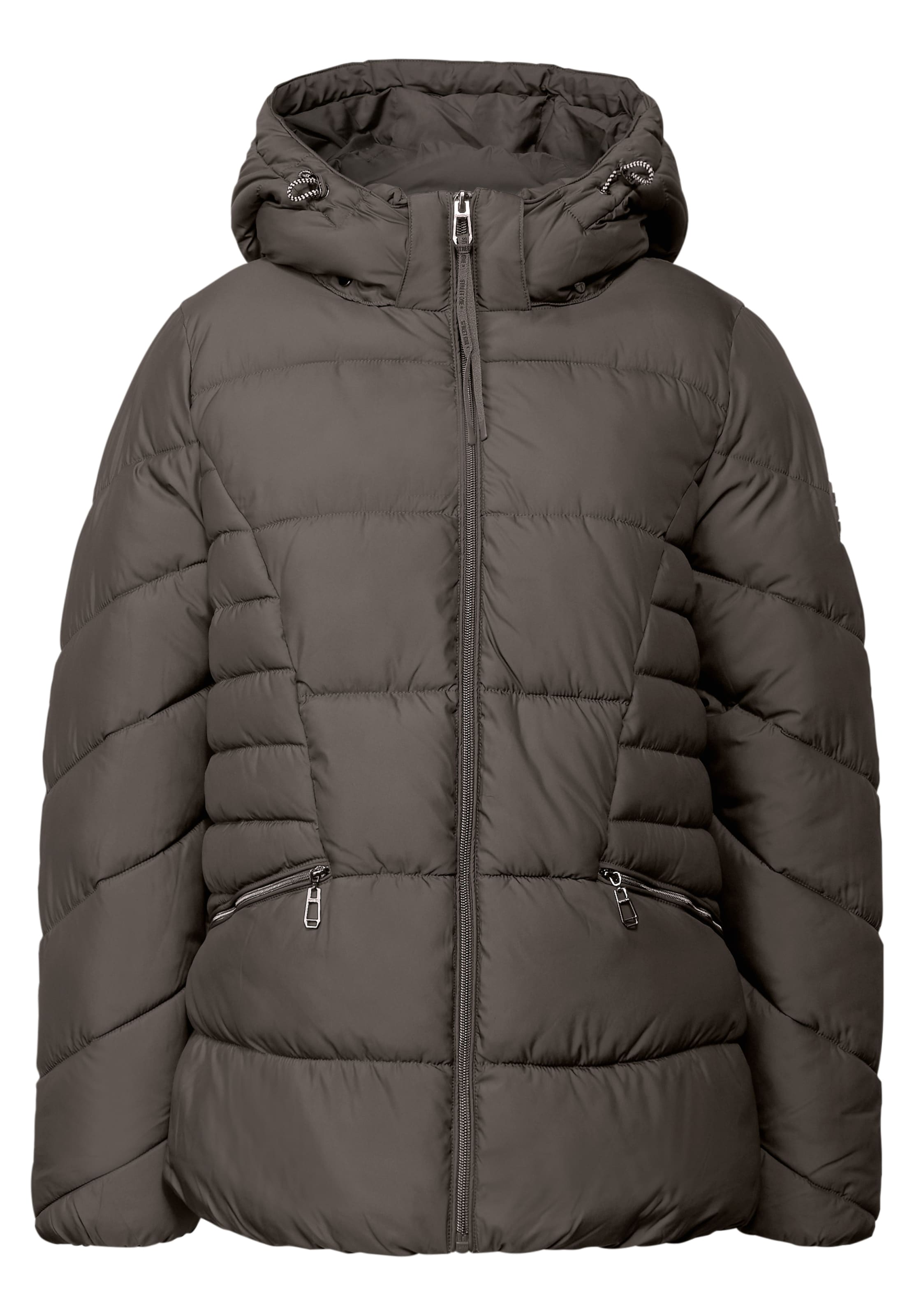 STREET ONE Winter Jacket in Brown: front