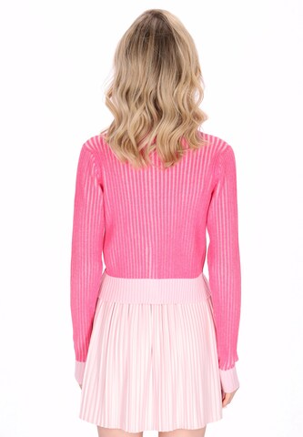 MYMO Gebreid vest 'Young Fashion' in Roze