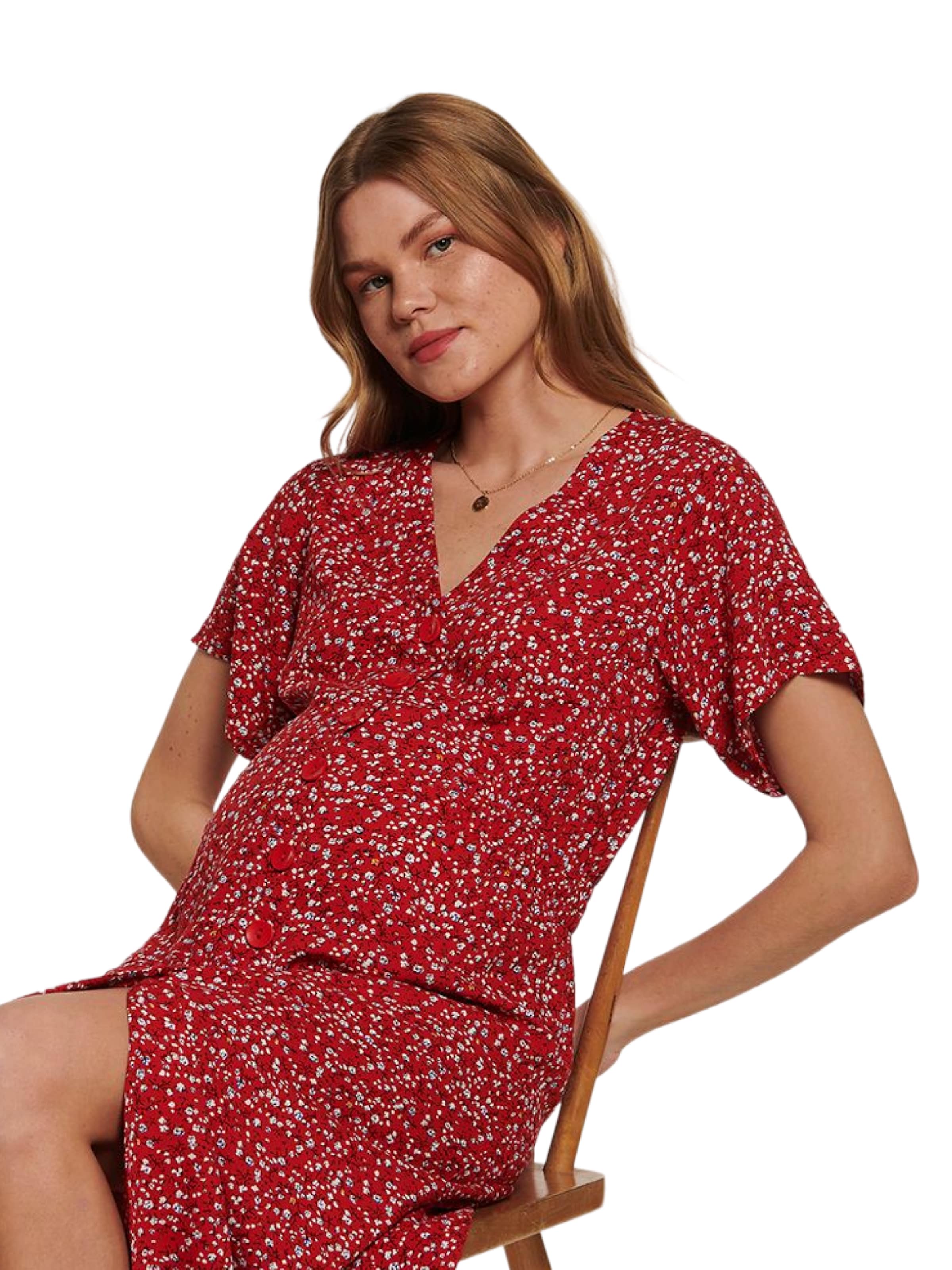 LYN MAMA Jurk in Rood