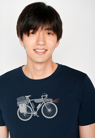 GREENBOMB Shirt 'Bike Night' in Blauw