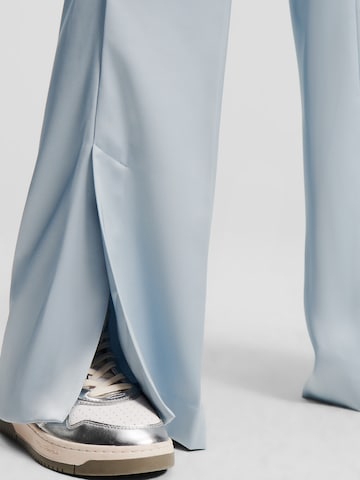 Wide Leg Pantalon à plis Karl Lagerfeld en bleu